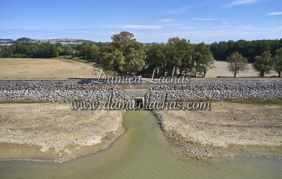 vnf dtcb barrage reservoir cercey photo aerien 028
