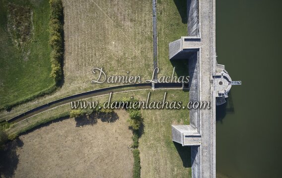 vnf dtcb barrage reservoir chazilly photo aerien 012