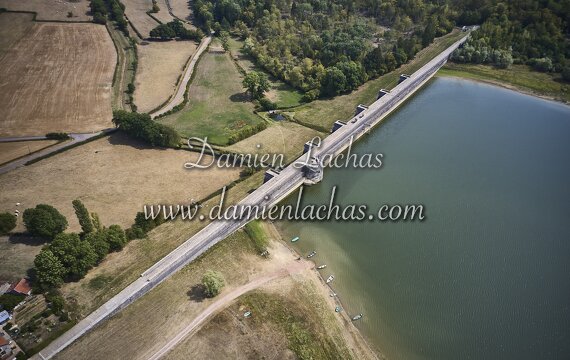 vnf dtcb barrage reservoir chazilly photo aerien 017
