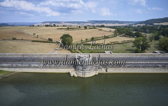 vnf dtcb barrage reservoir chazilly photo aerien 020