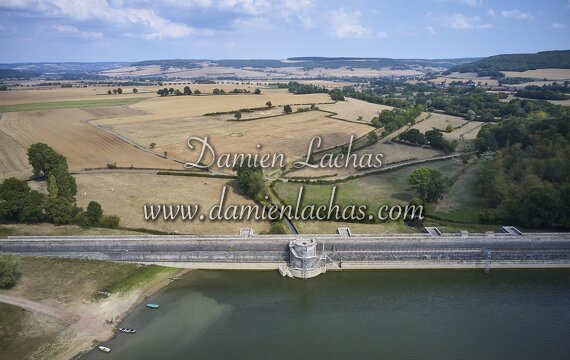 vnf dtcb barrage reservoir chazilly photo aerien 021