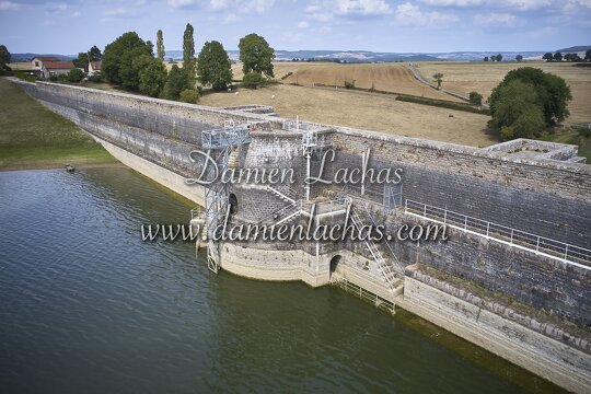 vnf dtcb barrage reservoir chazilly photo aerien 022