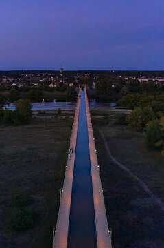 vnf dtcb briare pont canal nuit photo aerien 004