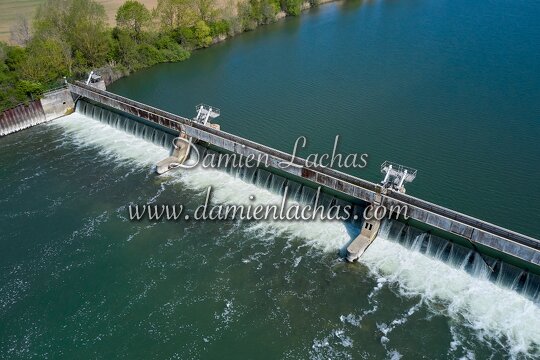 vnf dtrs saone barrage pagny photo aerien 006