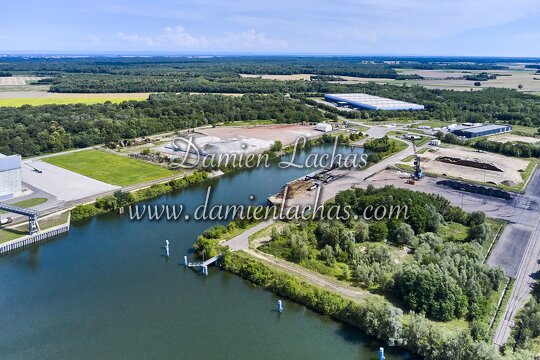 vnf dtrs saone pagny port photo aerien 001