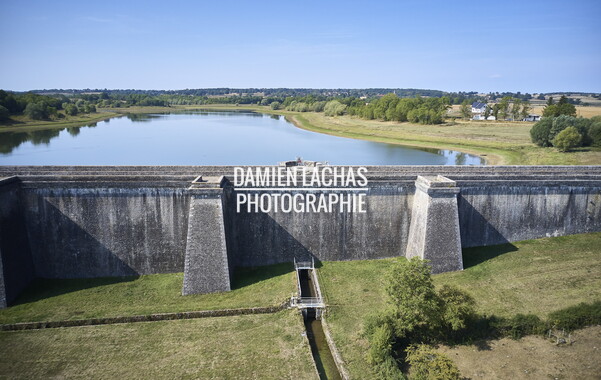 vnf dtcb barrage reservoir chazilly photo aerien 006
