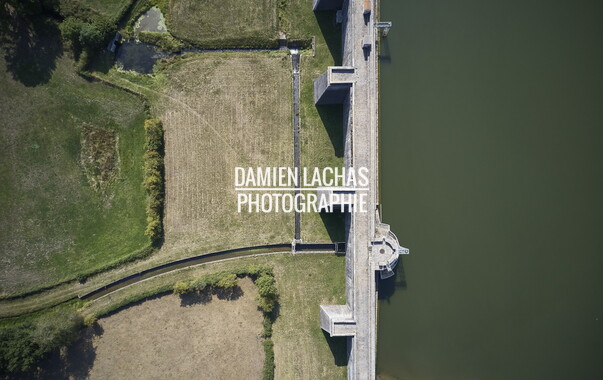 vnf dtcb barrage reservoir chazilly photo aerien 013