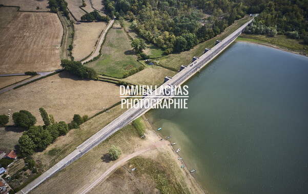 vnf dtcb barrage reservoir chazilly photo aerien 017