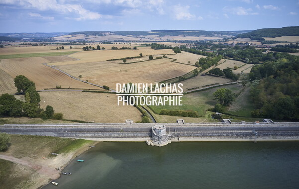 vnf dtcb barrage reservoir chazilly photo aerien 021