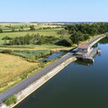 vnf dts barrage reservoir stock photo aerien 017