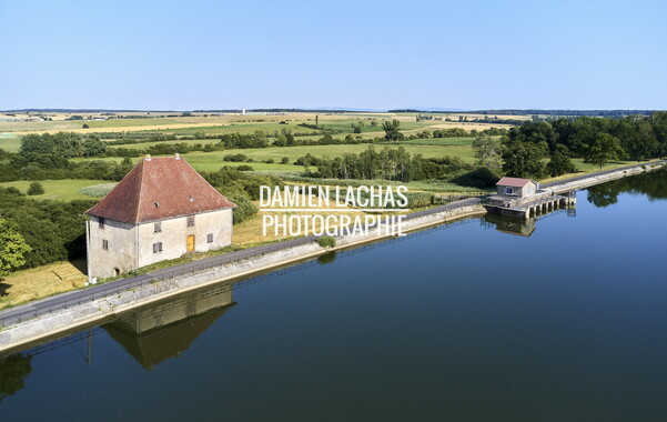 vnf dts barrage reservoir stock photo aerien 018