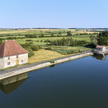 vnf dts barrage reservoir stock photo aerien 018