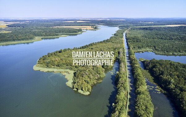 vnf dts barrage reservoir stock photo aerien 023
