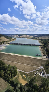 vnf dtcb barrage reservoir grosbois photo aerien 006 pano