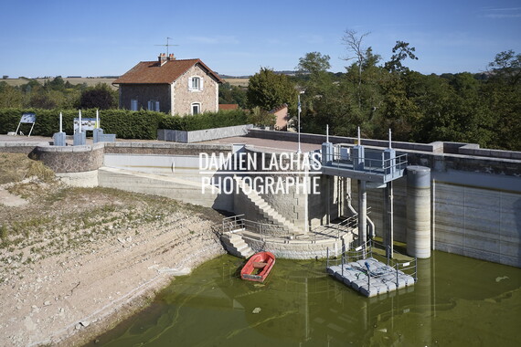 vnf dtcb barrage reservoir pont massene photo aerien 013