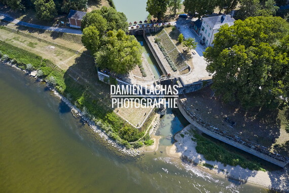 vnf dtcb loire chatillon ecluse loire photo aerien 003