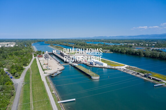 vnf dts rhin gambsheim travaux aerien 025