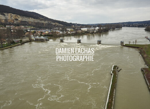 vnf dtrs barrage couzon photo aerien 001