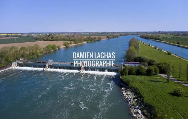 vnf dtrs saone barrage pagny photo aerien 002