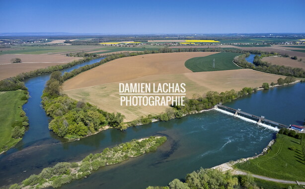 vnf dtrs saone barrage pagny photo aerien 007