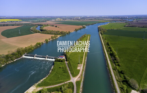 vnf dtrs saone barrage pagny photo aerien 008