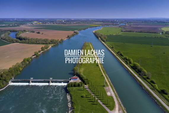 vnf dtrs saone barrage pagny photo aerien 009