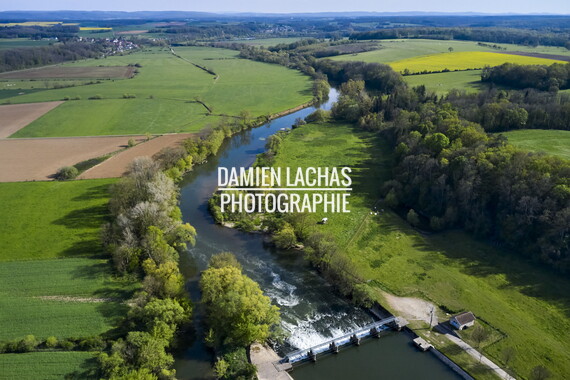 vnf dtrs saone barrage saint-albin photo aerien 004