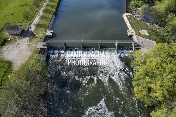 vnf dtrs saone barrage saint-albin photo aerien 007