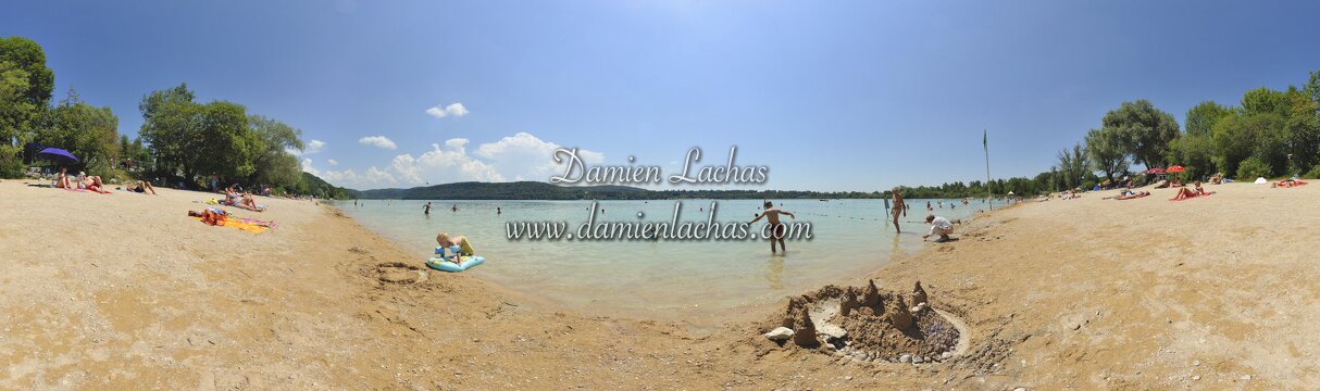 panoramique fixe jura marigny lac chalain plage